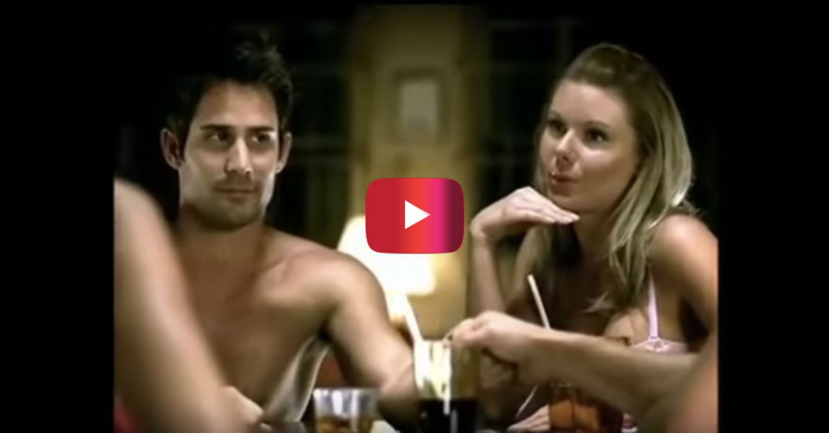 This strip poker commercial was banned, but you have to