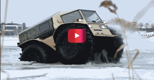 Watch this Russian ATV go absolute beast mode on land and in the water