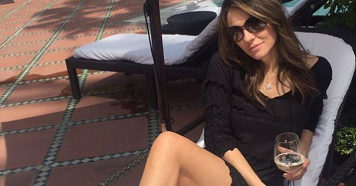 Elizabeth Hurley skipped spring and went straight to summer in this sizzling hot poolside pic