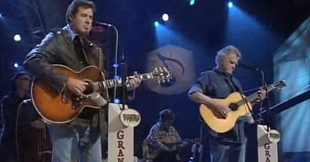 The late Guy Clark joined Vince Gill on the Opry stage to breathe life into this beautiful duet