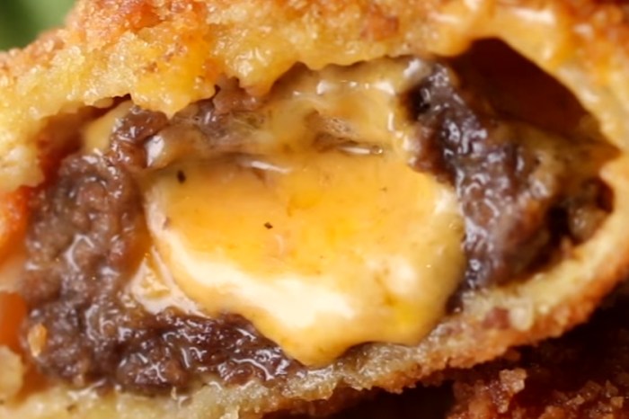Yes, that’s a cheeseburger inside an onion ring — and yes, it’s easy to make in your own kitchen