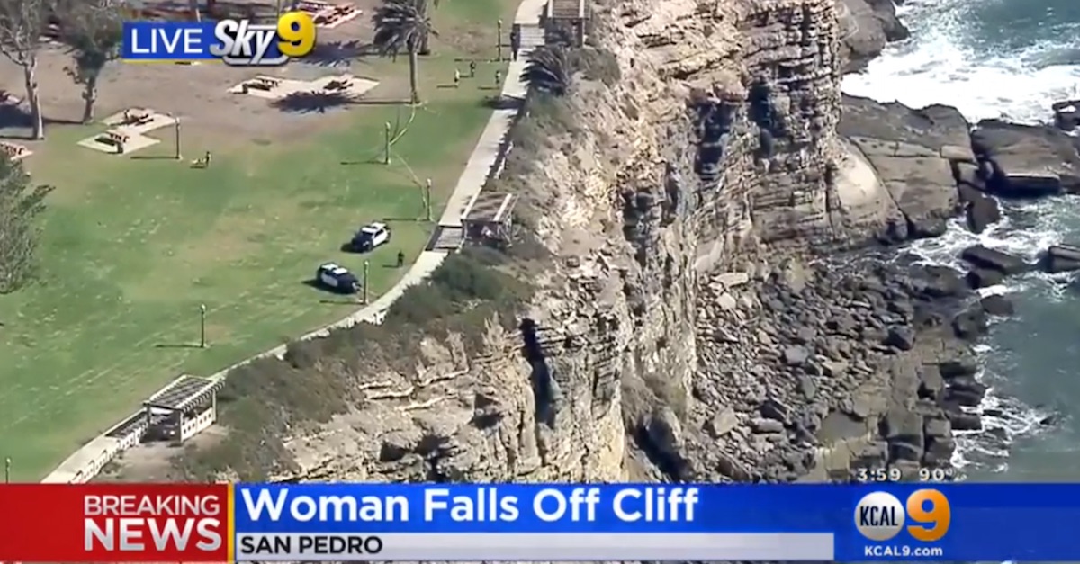 Police have identified the 21-year-old woman who fell off of a cliff while taking a picture
