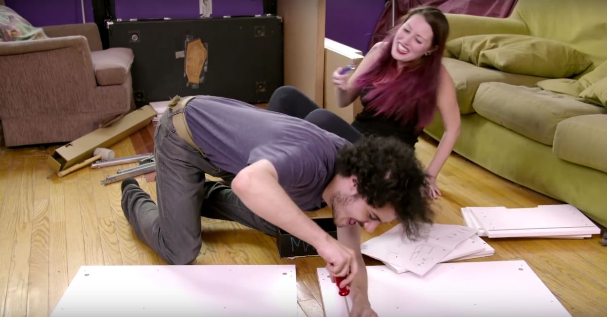 Couple builds furniture while on acid, and it goes exactly how you’d expect