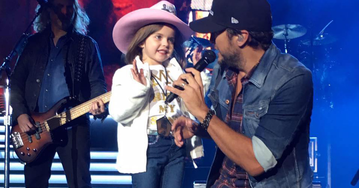 What Luke Bryan does after inviting a little girl onstage is our ...