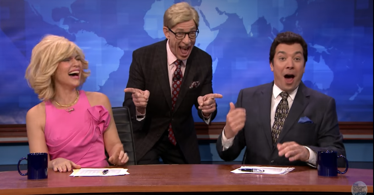 Eek! Jimmy Fallon and Claire Danes moonlighted as anchors that joke way too much