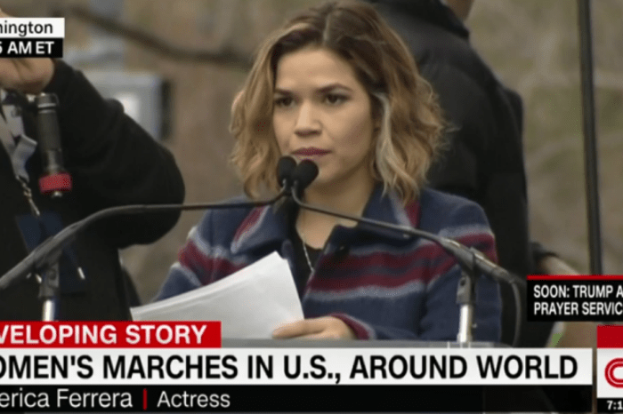 America Ferrera fires up the crowd at the Women’s March on Washington