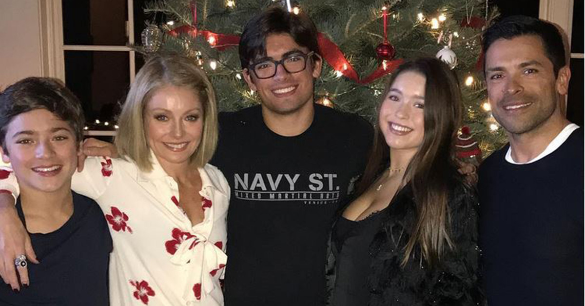 Kelly Ripa shares a rare photo of her family to wish fans a