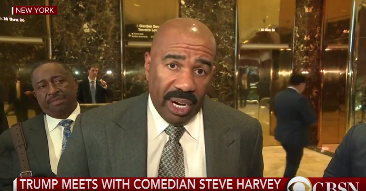 After meeting with Trump, Steve Harvey calls for cooperation, says he’s