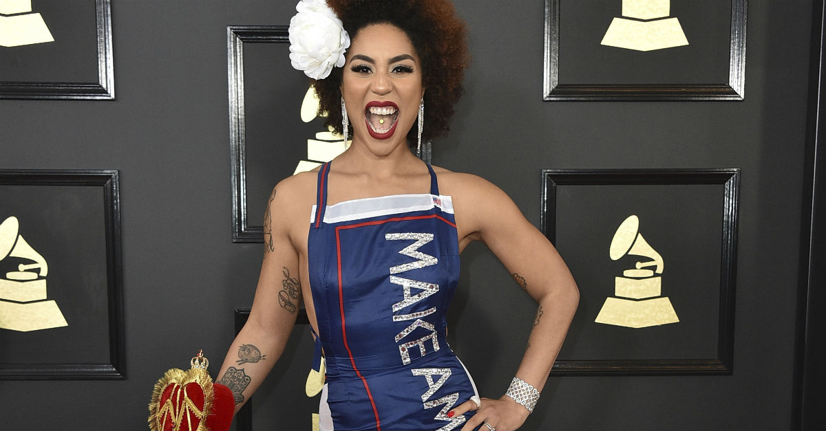 It’s time to meet the immigrant designer behind Joy Villa’s “Make America Great Again” dress