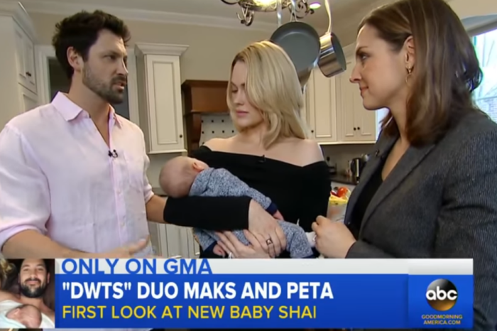 “DWTS” pros Maksim Chmerkovskiy and Peta Murgatroyd shared baby Shai with the world on “Good Morning America”