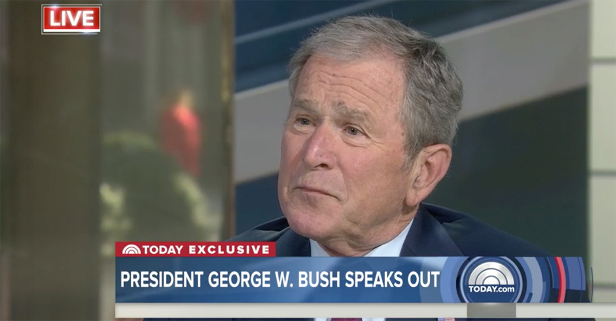 Former President George W. Bush opens up about Donald Trump’s first month as commander in chief