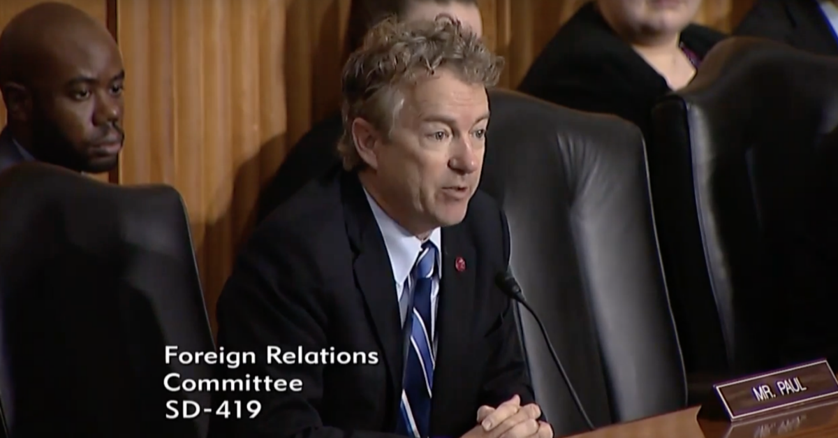 Rand Paul: “It would be a really rotten, no good, bad idea to have ground troops in Syria”