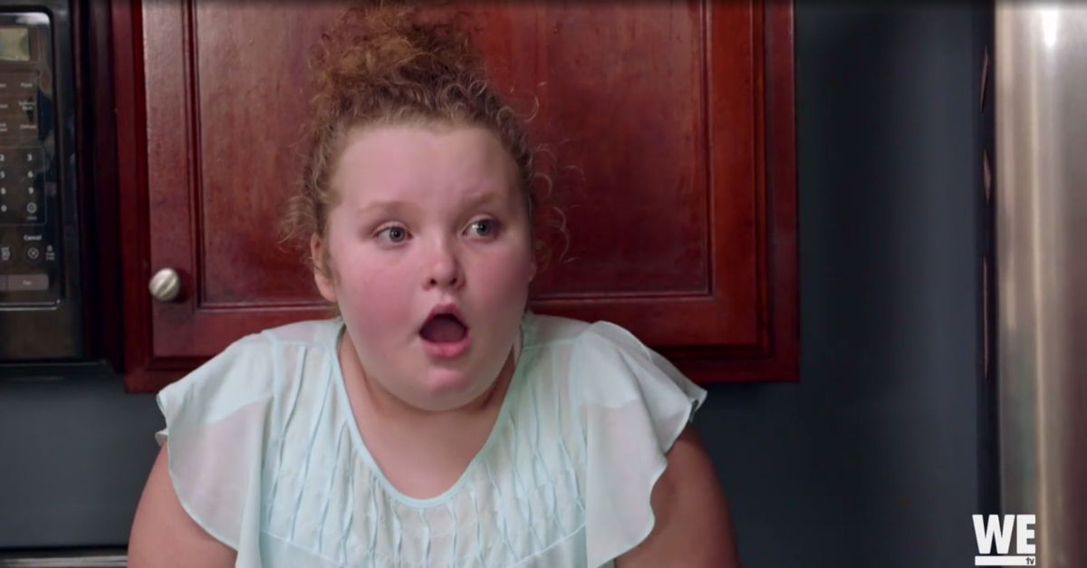Honey Boo Boo’s face says it all when a new Mama June walks through the