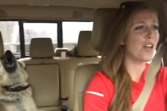 Woman Starts Singing “We Are The Champions” and Her Pup Joined In