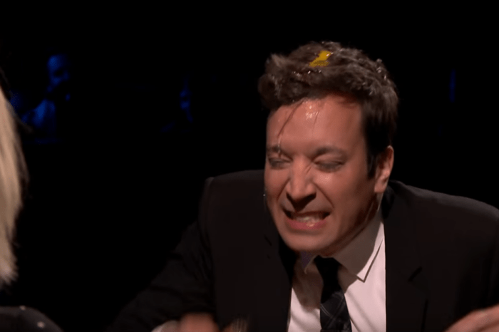 Jimmy Fallon and Paris Jackson find themselves in a messy game of egg Russian roulette