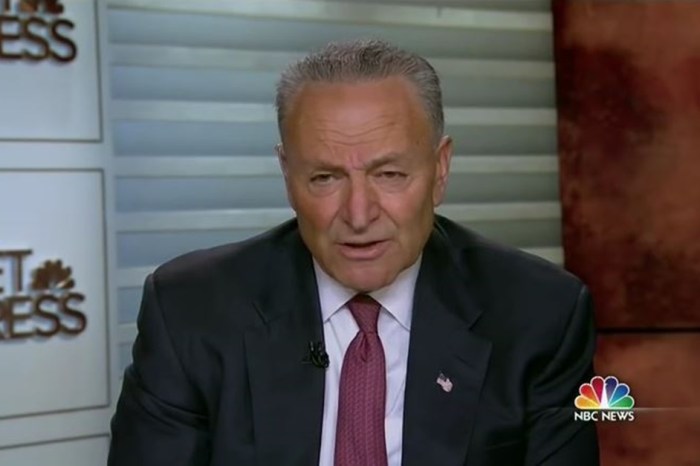 Chuck Schumer thinks President Trump is “in trouble” after his shocking accusations against former President Obama