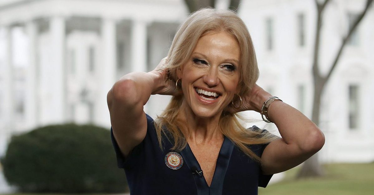 CNN gave Kellyanne Conway a reminder after she claimed “nobody” at White House talks about Hillary Clinton
