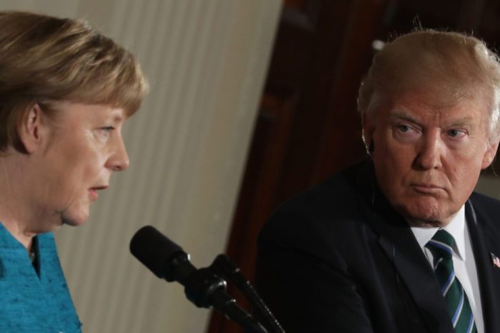 Donald Trump reportedly gave German Chancellor Angela Merkel a bill for NATO, and it’s huge