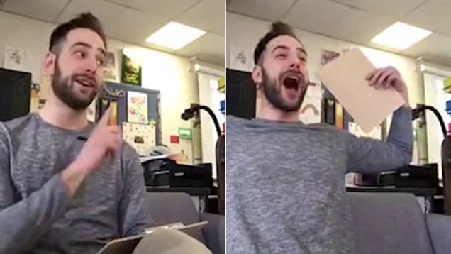 Hilarious teacher pranks elementary students with fake spelling test