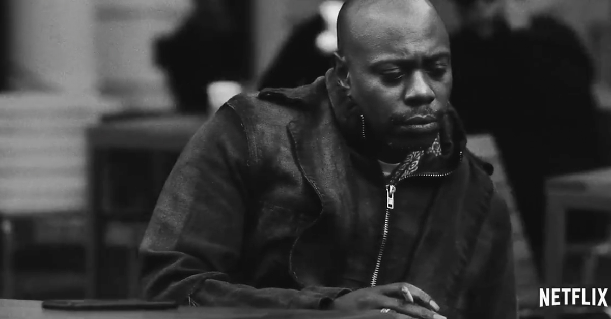 Dave Chappelle is back, and the first clip from his new special has us