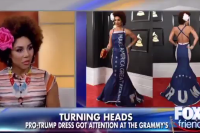 Artist Joy Villa’s life has changed since wearing a “Make America Great Again” dress to the Grammys