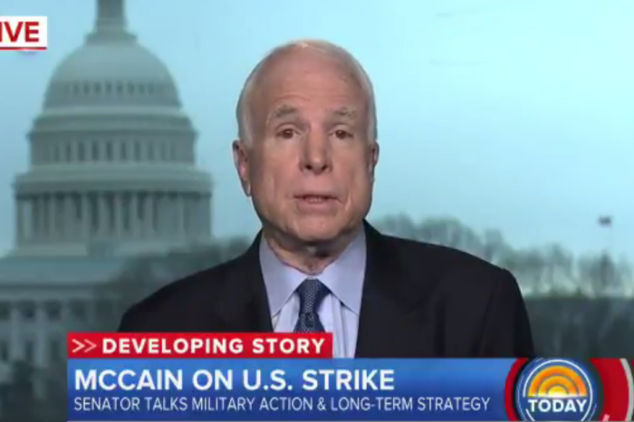 Donald Trump’s airstrike earns the support of one of his biggest critics, John McCain