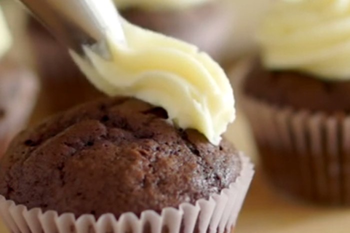 She whips together just 2 ingredients to make the easiest buttercream frosting ever