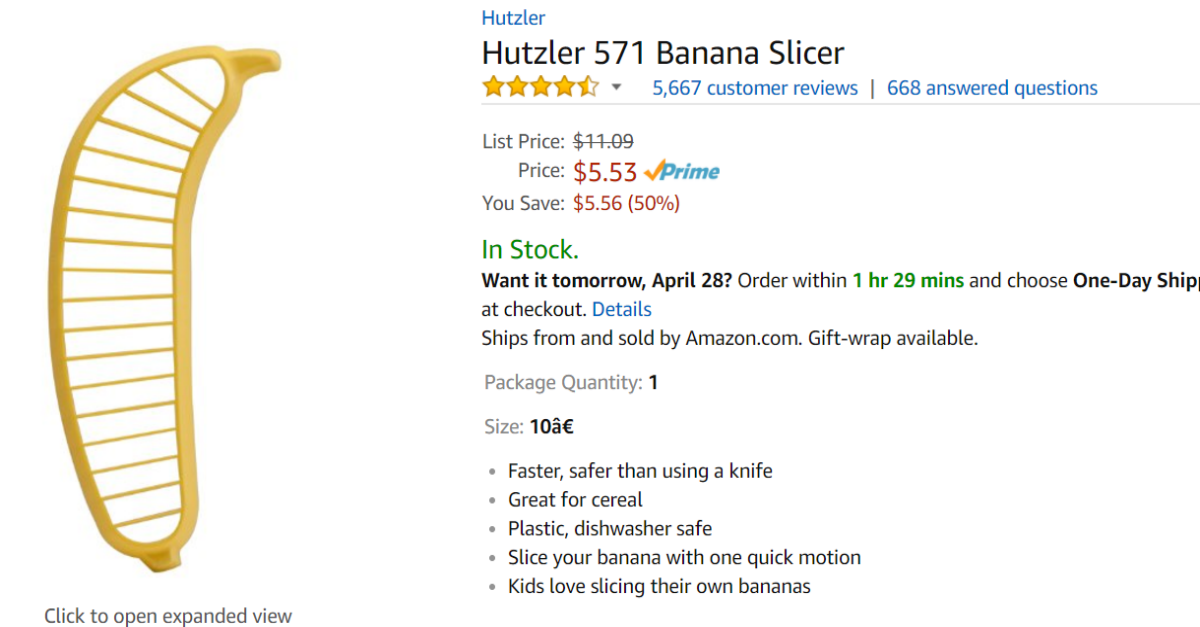 reviews for banana slicer