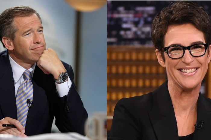 Brian Williams just got scolded by MSNBC for “patronizing” Rachel Maddow on live TV