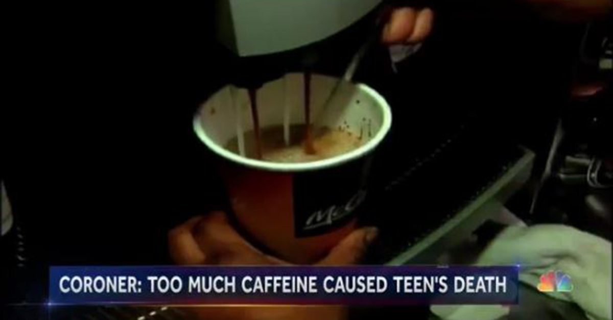 teenager dies from caffeine overdose