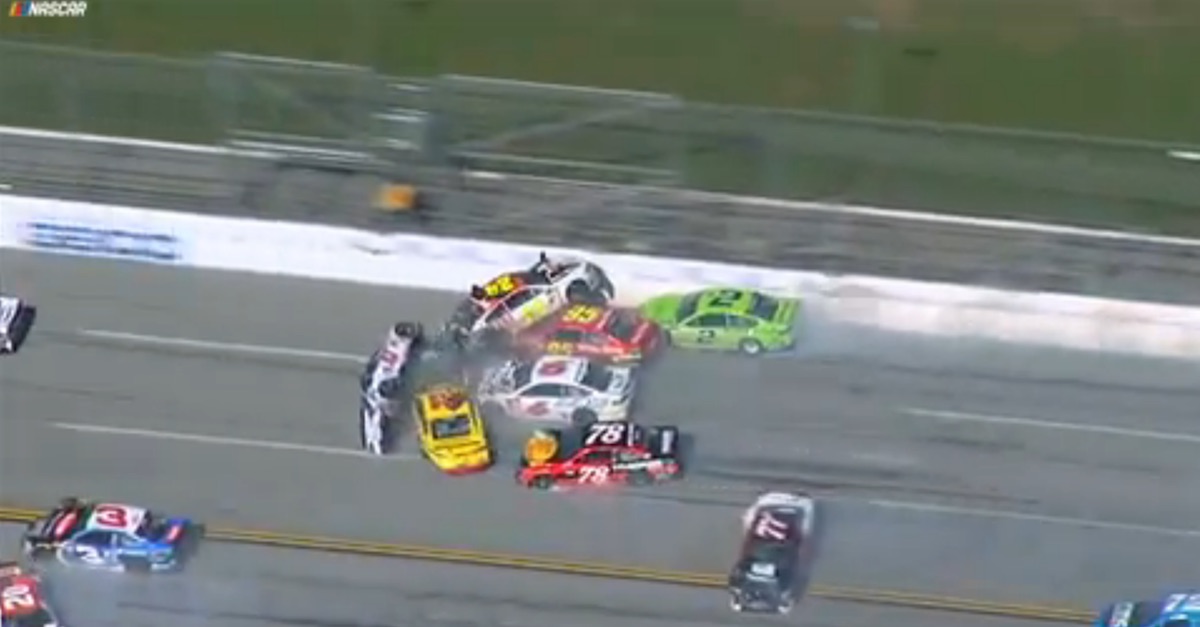 No cars were safe at Talladega when one NASCAR driver hit another and set off a big chain reaction