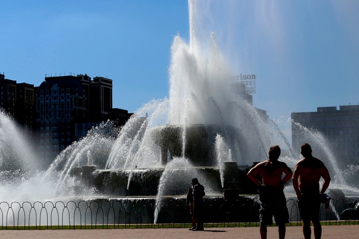 Ever wonder what collects at the bottom of Buckingham Fountain?