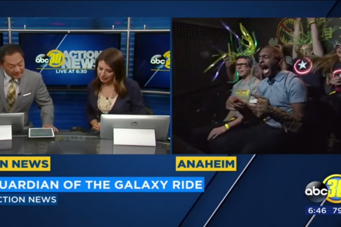 This reporter immediately regretted his decision to try out the new “Guardians of the Galaxy” ride on live TV