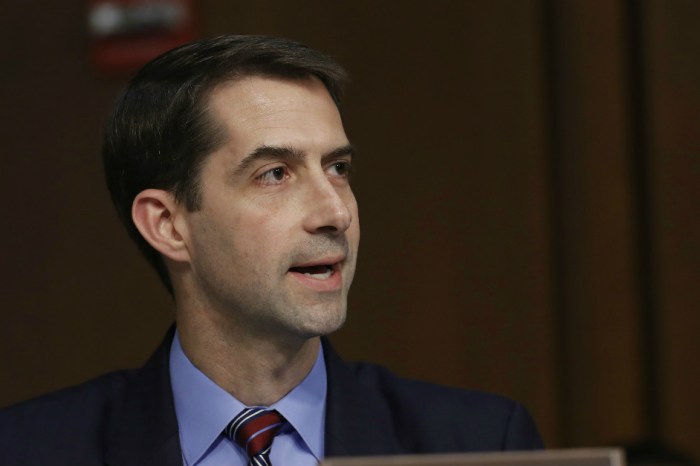 Tom Cotton will reportedly head the CIA. That’s a really horrible idea