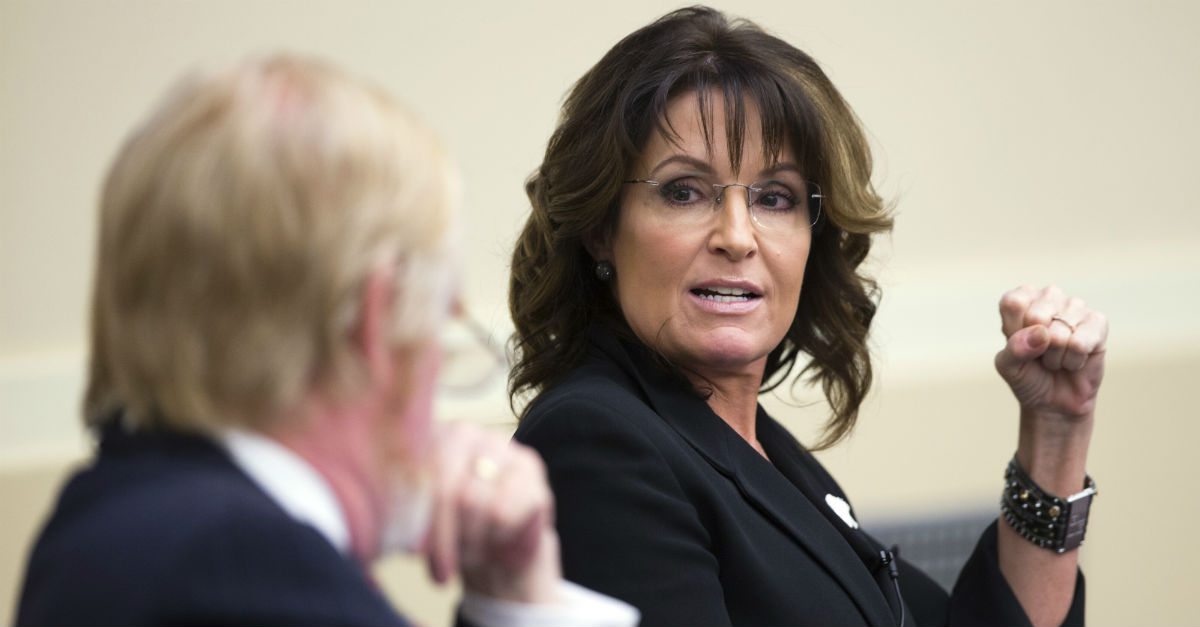 Sarah Palin says she might let loose her lawyers on the New York Times, citing their “constant libel”