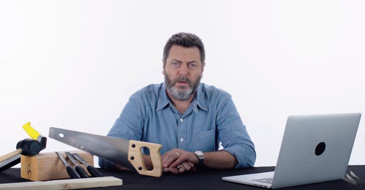 Nick Offerman answers questions about woodworking from 
