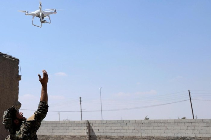 The United States has shot down another “armed drone” as it advanced towards Coalition troops