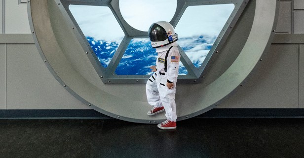 A young astronaut and his dad want you to think differently about your world