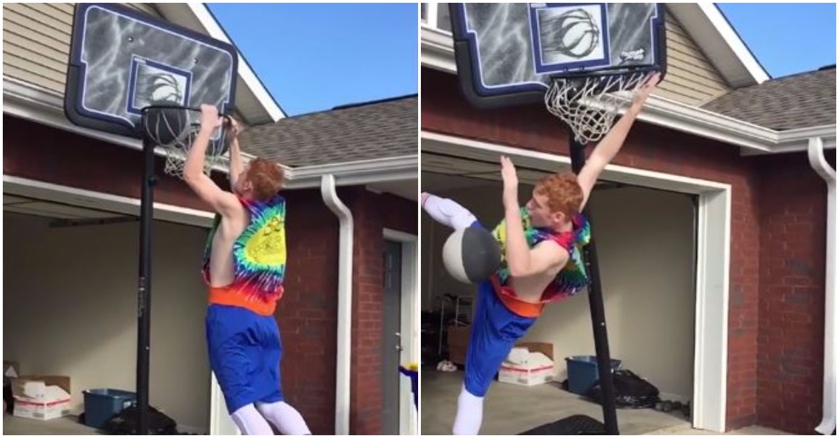 This kid might need a new hoop after his dunk doesn’t go as planned | Rare
