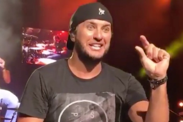 Luke Bryan couldn’t help but laugh off his latest onstage slip