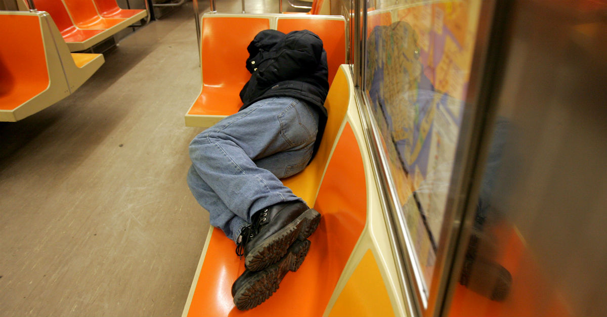The last thing a sleepy subway rider expected was being awakened by someone else’s bodily fluids