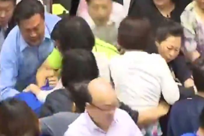 These foreign lawmakers threw chairs and water balloons when they began to argue over the budget