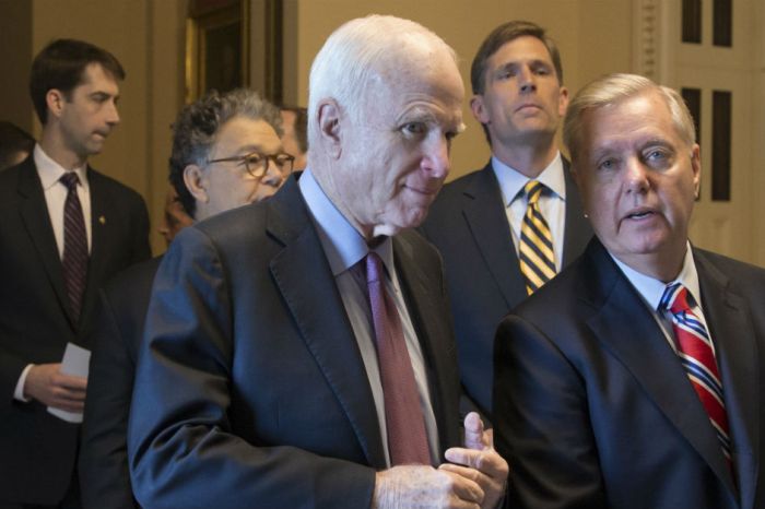A somber Lindsey Graham says he spoke to his friend John McCain — “This disease has never had a more worthy opponent”
