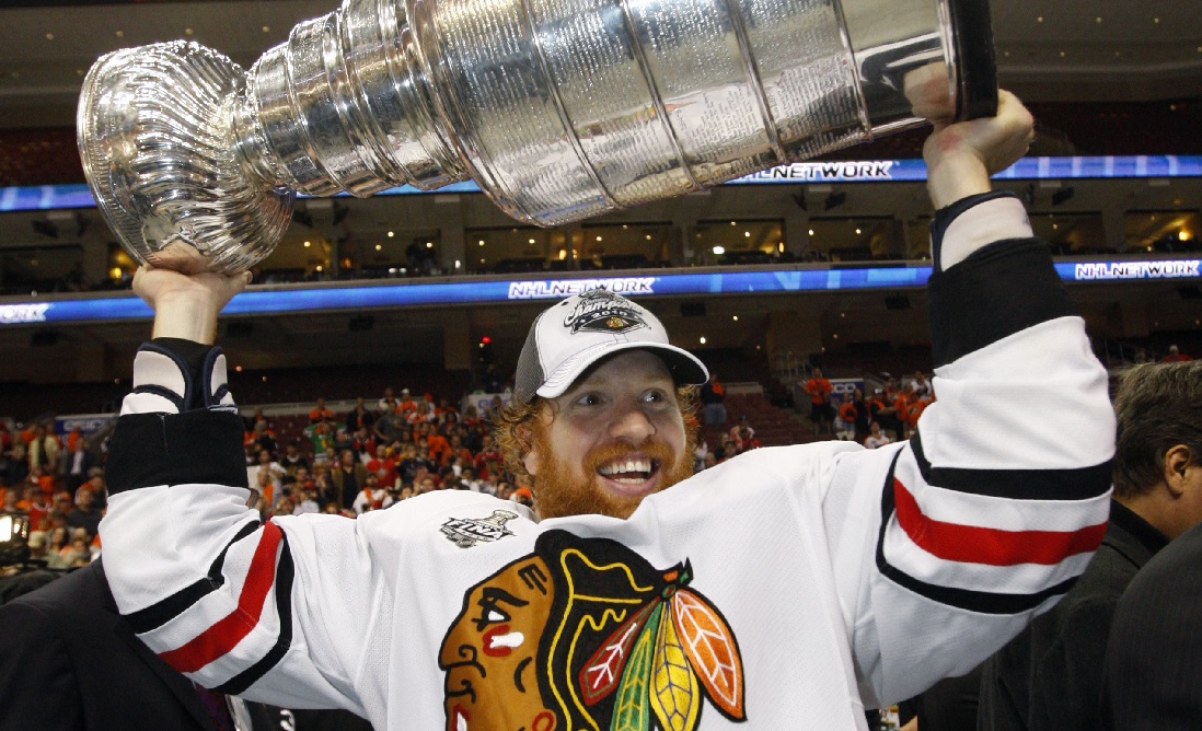 After the Blackhawks’ soupiest player announced his retirement, things got pretty emotional behind the scenes