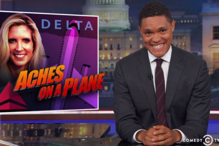 Trevor Noah has a laugh at Ann Coulter’s expense: “She’s basically the airplane Rosa Parks”