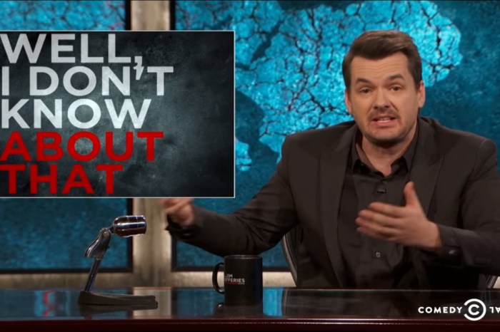 Potty-mouthed Jim Jefferies analyzes the endless stream of controversies surrounding the First Amendment