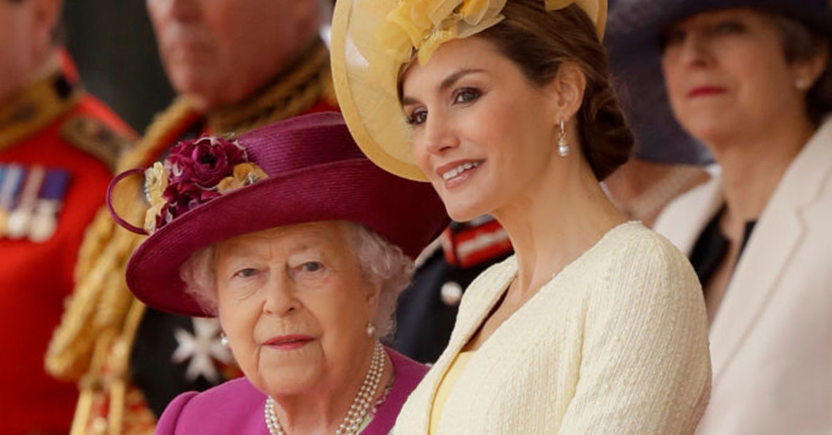 Queen Elizabeth II was the most noble hostess as she met Queen Letizia for the Spanish royals’ first-ever state visit to the U.K.