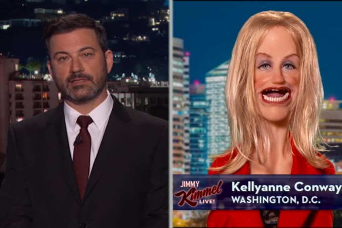 Jimmy Kimmel’s interview with a passive-aggressive puppet version of Kellyanne Conway is almost indistinguishable from the real thing