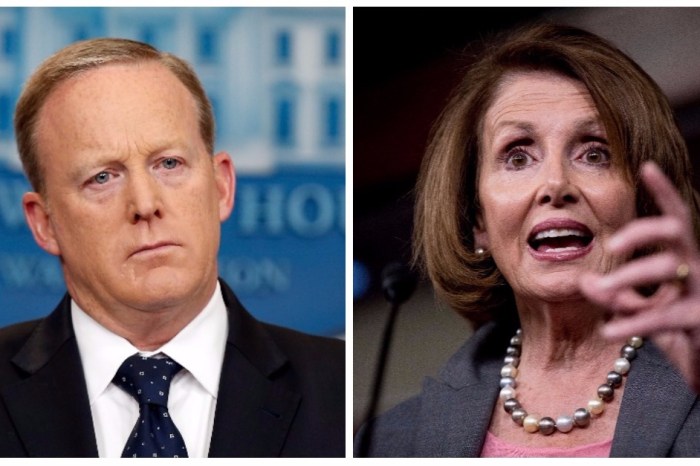 Nancy Pelosi responded to Sean Spicer’s resignation with the most apathetic statement imaginable