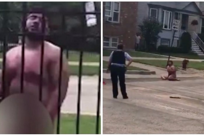 Disturbing Video Shows a Chicago Man Who Cut off His Manhood Running Naked